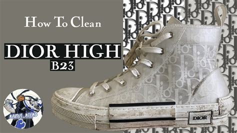 how to clean dior sneakers b23|Dior b23 sneakers for men.